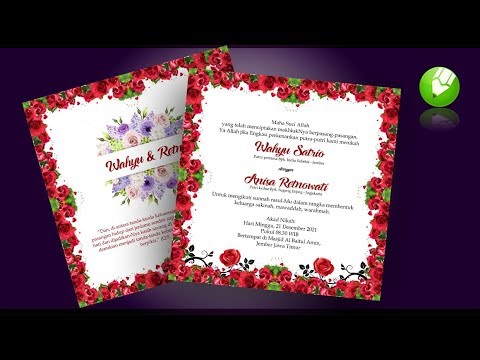 download gratis desain undangan pernikahan minimalis